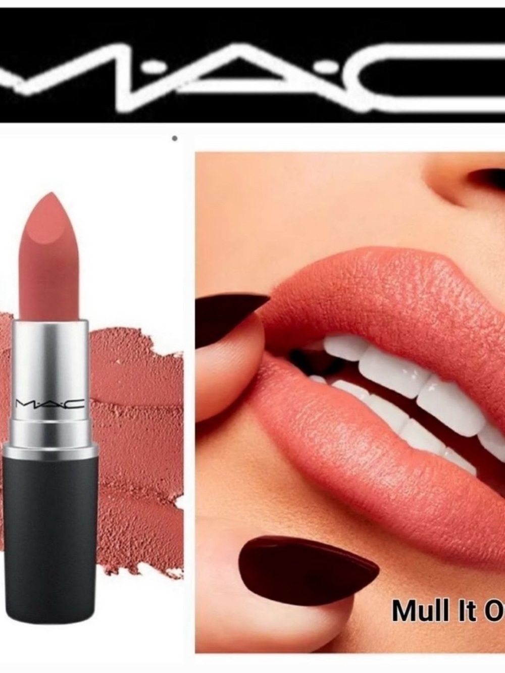 MAC Cosmetics Powder Kiss Lipstick - Mull It Over - Dusty Pink Nude